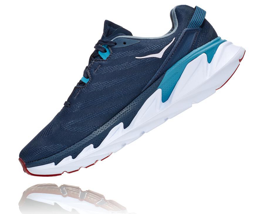 Tenis Hoka One One Masculino Azul Marinho/Branco - Elevon 2 - 659-QSFKAJ